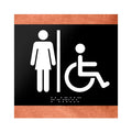 Bathroom Signs Restroom Sign for Women & Wheelchair - "Buro" Design - Photo #5