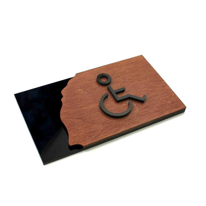 Bathroom Signs Restroom Wheelchairs Sign - "Sherwood" Design