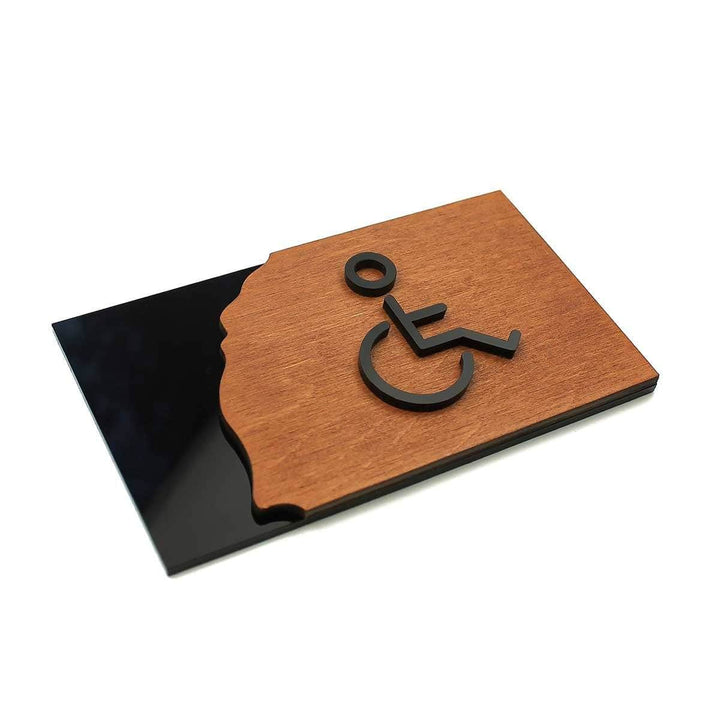 Bathroom Signs Restroom Wheelchairs Sign - "Sherwood" Design