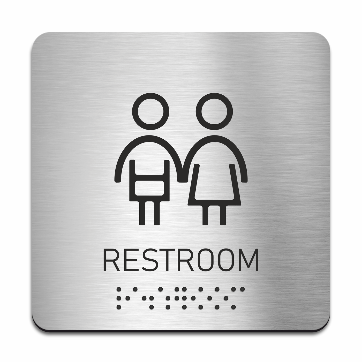 Steel ADA Restroom Sign for Children