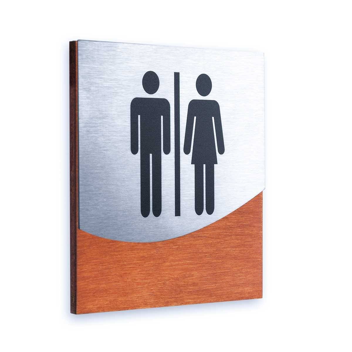 Steel All Gender Bathrooms Signs Bathroom Signs Walhunt Bsign