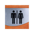 Bathroom Signs Steel All Gender Sign for Restroom - "Venture" Design - Photo #3