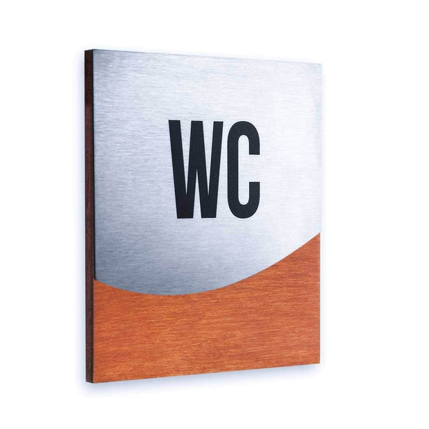 Bathroom Signs Steel Toilet Signs for Bathroom "Jure" Design