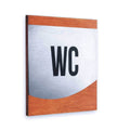 Bathroom Signs Steel All Gender WC Door Sign - "Venture" Design - Photo #8
