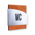 Bathroom Signs Steel WC Sign of Restroom - "Wave" Design - Photo #8