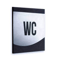 Bathroom Signs Steel All Gender WC Door Sign - "Venture" Design - Photo #1