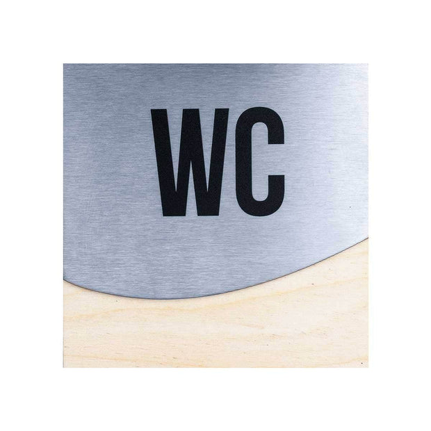 Bathroom Signs Steel Toilet Signs for Bathroom "Jure" Design