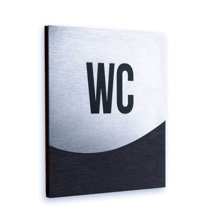 Bathroom Signs Steel Toilet Signs for Bathroom "Jure" Design