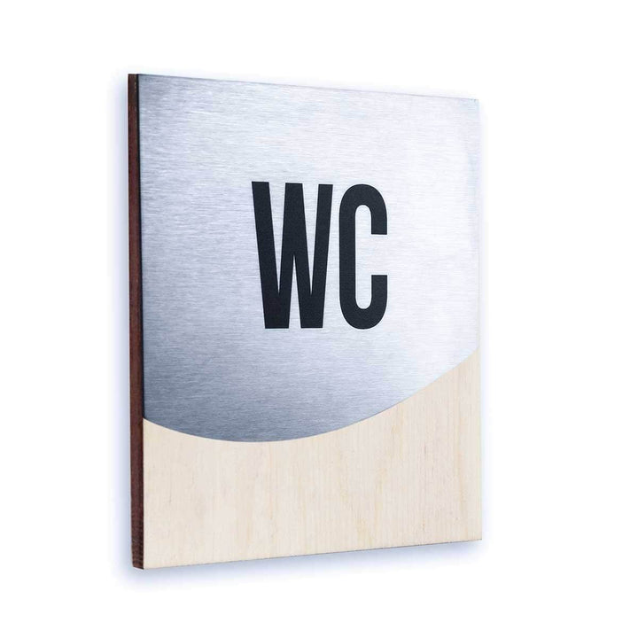 Bathroom Signs Steel Toilet Signs for Bathroom "Jure" Design