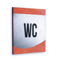 Bathroom Signs Steel All Gender WC Door Sign - "Venture" Design - Photo #7