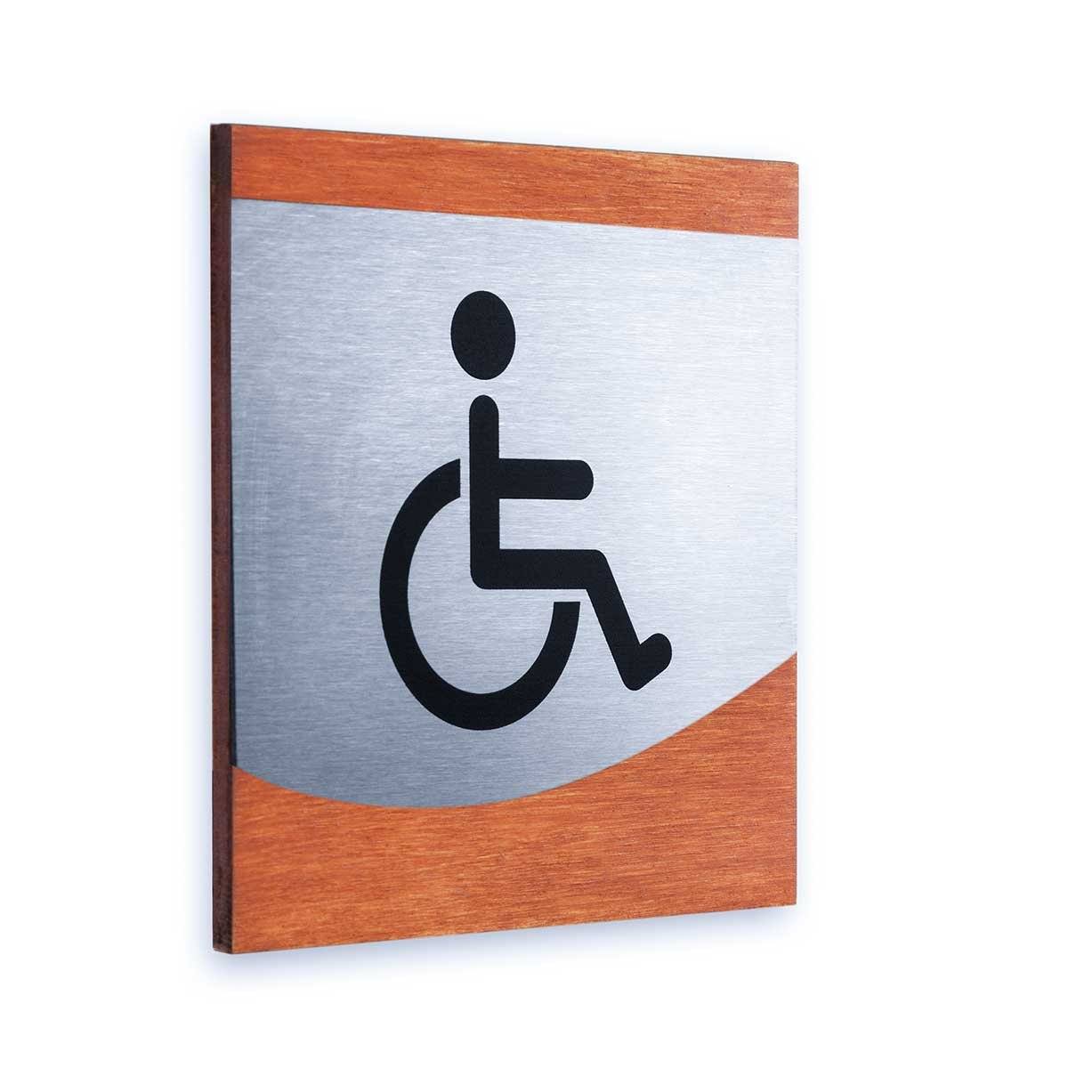 Steel Wheelchair Accessible Restroom Sign Bathroom Signs Walhunt Bsign