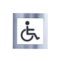 Bathroom Signs Steel Wheelchair Bathroom Sign - "Modern" Design - Photo #4