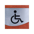 Bathroom Signs Wheelchair Accessible Sign for Restroom: Steel Sign — "Venture" Design - Photo #3