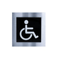 Bathroom Signs Steel Wheelchair Bathroom Sign - "Modern" Design - Photo #3
