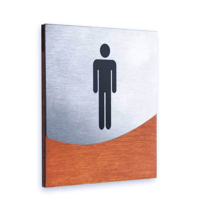 Bathroom Signs Men's Restroom Sign: "Jure" Design