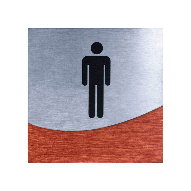 Bathroom Signs Men's Restroom Sign: "Jure" Design