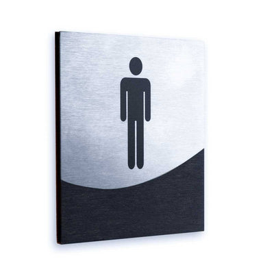 Interior Men Sign of Restroom Bathroom Signs Dark Wenge Bsign