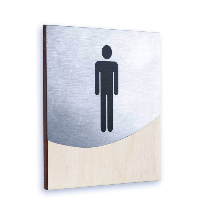 Bathroom Signs Men's Restroom Sign: "Jure" Design