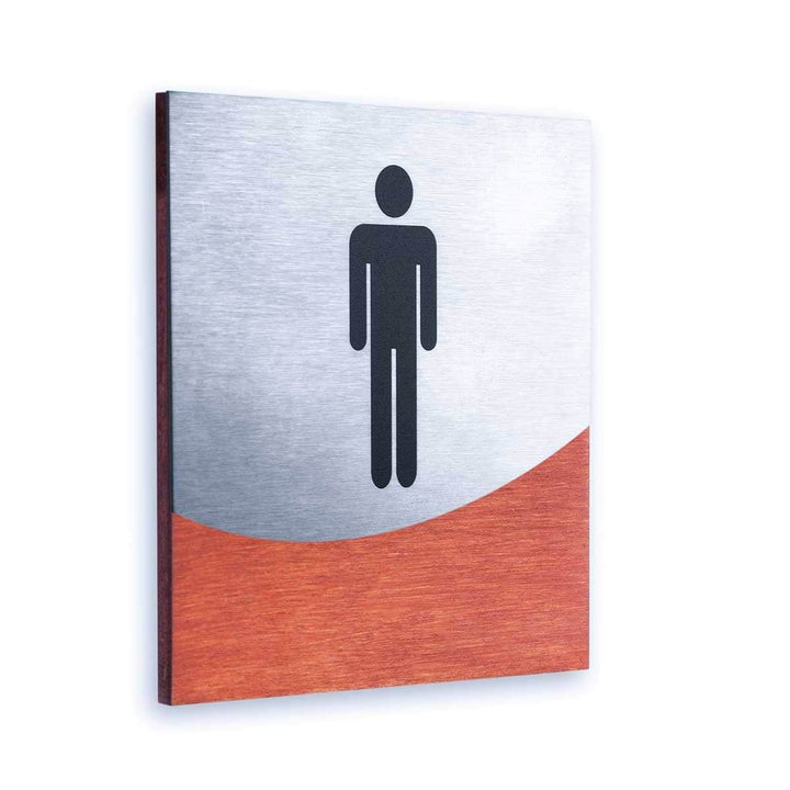 Bathroom Signs Men's Restroom Sign: "Jure" Design