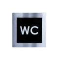 Bathroom Signs WC Sign: Steel Sign — "Modern" Design - Photo #3