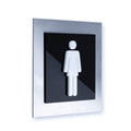 Bathroom Signs Steel Women Restroom Sign - "Modern" Design - Photo #1