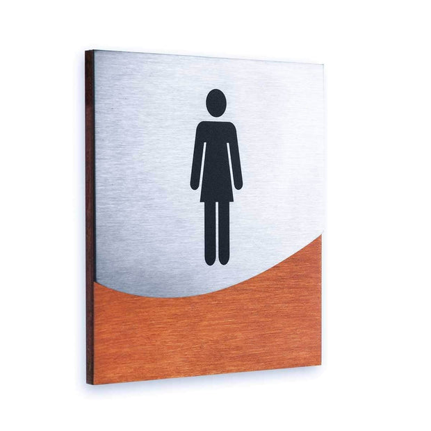 Bathroom Signs Woman Interior Sign for Restroom - "Jure" Design