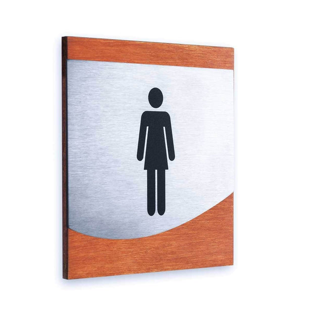 Bathroom Signs Ladies Bathroom Sign: "Venture" Design