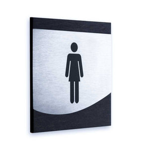 Ladies Door Signs for Bathroom Bathroom Signs Dark Wenge Bsign