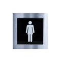Bathroom Signs Steel Women Restroom Sign - "Modern" Design - Photo #3