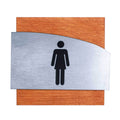 Bathroom Signs Steel Ladies Bathroom Sign - "Wave" Design - Photo #3