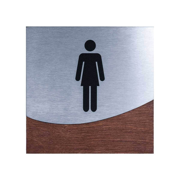 Bathroom Signs Woman Interior Sign for Restroom - "Jure" Design