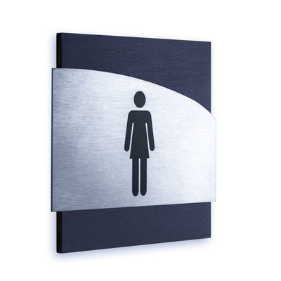 Steel Ladies Bathroom Signs Bathroom Signs Anthracite Gray Bsign