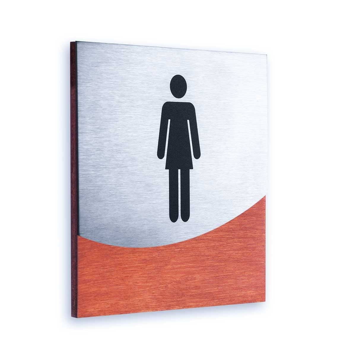 Woman Interior Sign for Restroom Bathroom Signs Redwood Bsign