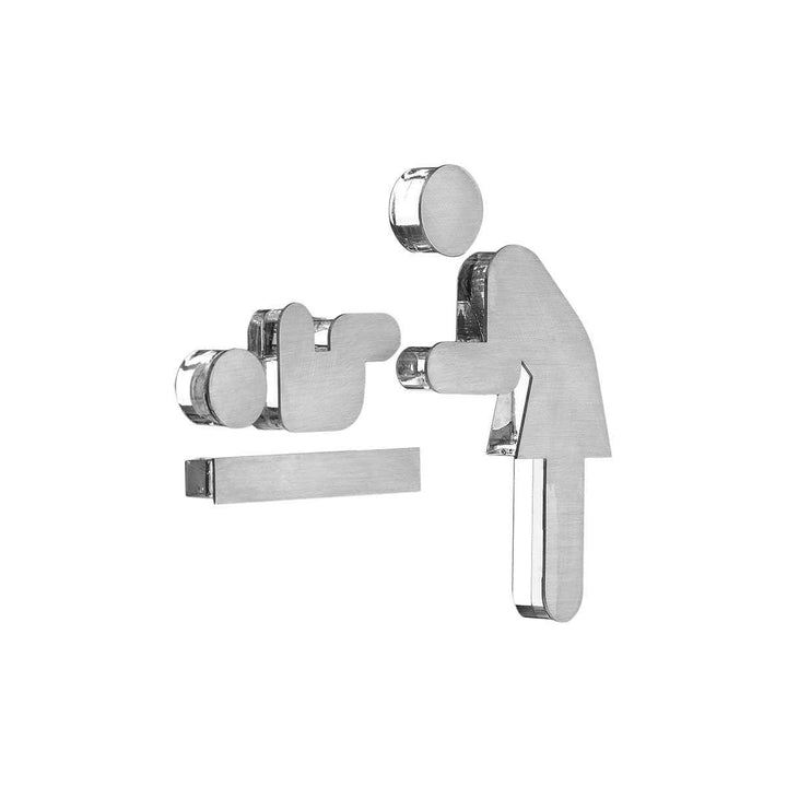 Bathroom Signs Steel Mother and Child Room Sign — "Single" Design