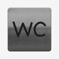Bathroom Signs WC Door Sign: Stainless Steel Sign - Photo #1