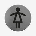 Bathroom Signs Women Toilet Sign - Stainless Steel - Photo #3