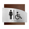 Bathroom Signs Women & Wheelchair Bathroom Sign - "Wave" Design - Photo #1