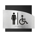Bathroom Signs Women & Wheelchair Bathroom Sign - "Wave" Design - Photo #3