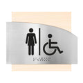Bathroom Signs Women & Wheelchair Bathroom Sign - "Wave" Design - Photo #4