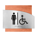 Bathroom Signs Women & Wheelchair Bathroom Sign - "Wave" Design - Photo #6