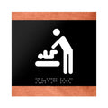 Bathroom Signs Wood Baby Change Room Sign for Mother - "Buro" Design - Photo #5