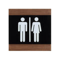 Bathroom Signs Wood All Gender Bathroom Sign - "Buro" Design - Photo #3