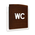 Bathroom Signs WC Restroom Signs: Wood Sign — "Scandza" Design - Photo #1