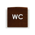 Bathroom Signs WC Restroom Signs: Wood Sign — "Scandza" Design - Photo #5