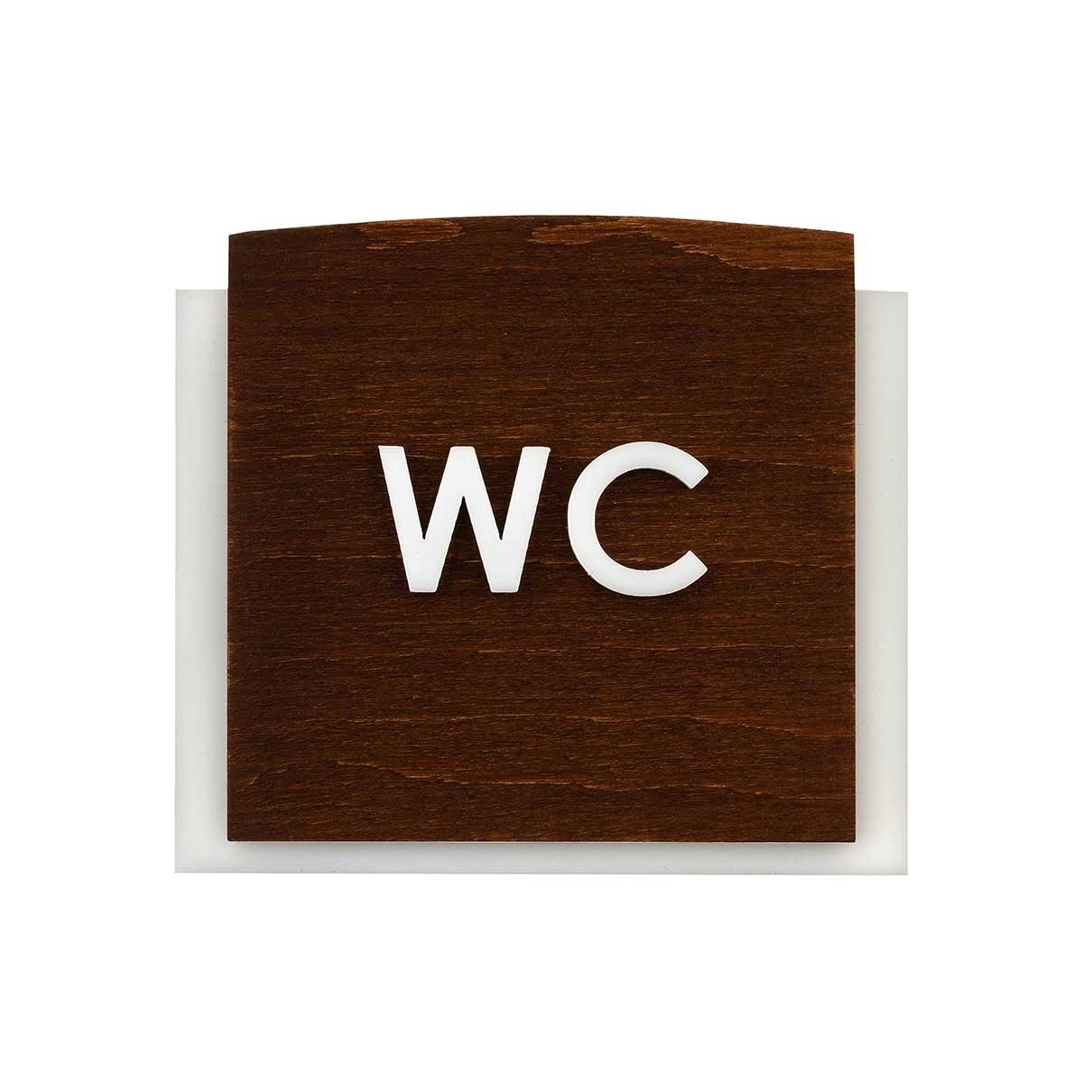 Wood Toilet WC Signs fo Restroom Bathroom Signs Indian Rosewood Bsign