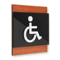 Bathroom Signs Interior Wheelchair Bathroom Door Sign - "Buro" Design - Photo #4