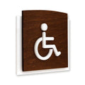 Bathroom Signs Wheelchair Bathroom Sign: Wood Sign — "Scandza" Design - Photo #1