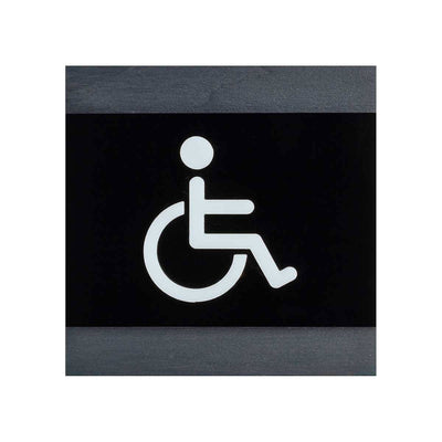 Interior Wheelchair Bathroom Door Sign Bathroom Signs Anthracite Gray Bsign