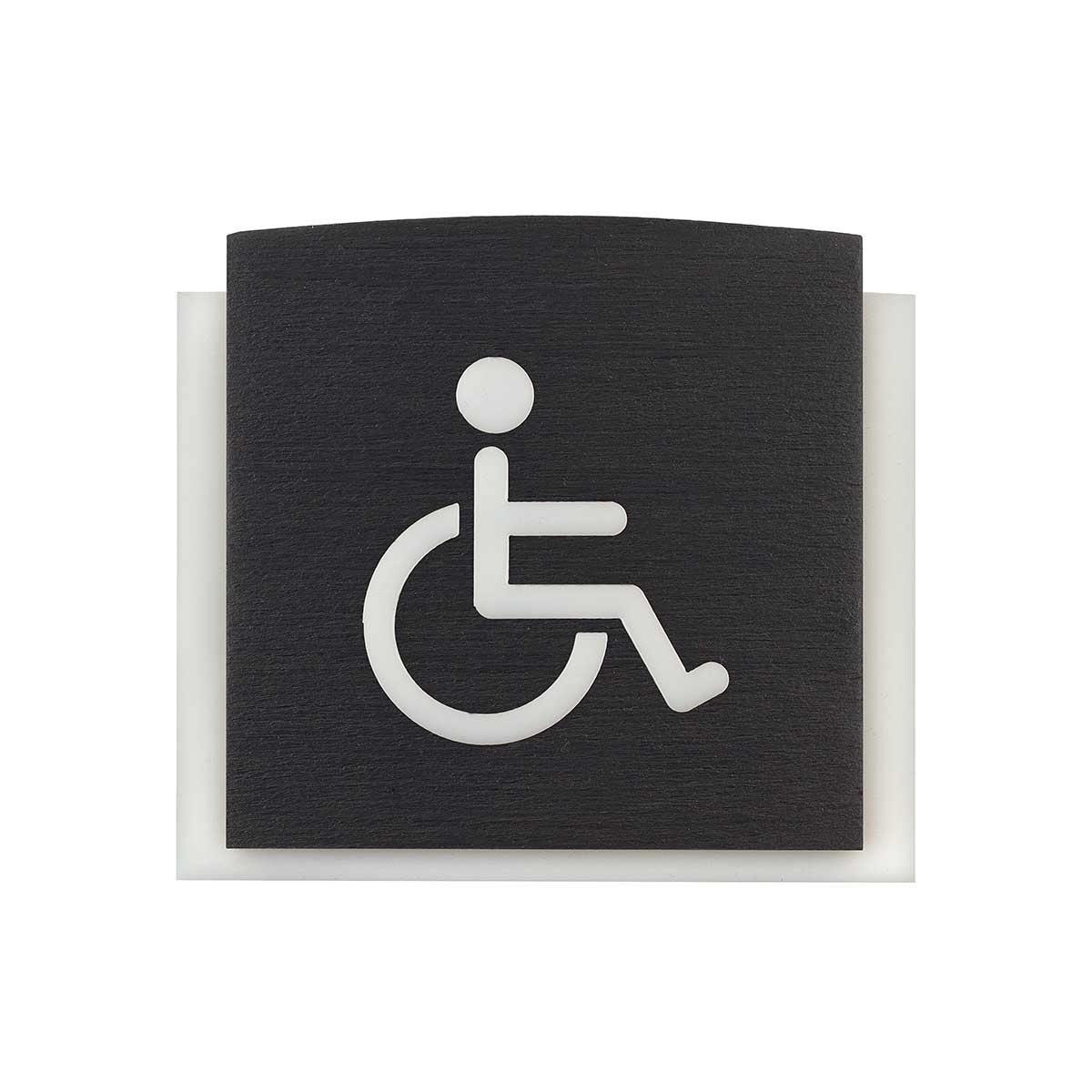 Wheelchair Wooden Bathroom Signs Bathroom Signs Anthracite Gray Bsign