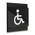 Bathroom Signs Interior Wheelchair Bathroom Door Sign - "Buro" Design - Photo #1